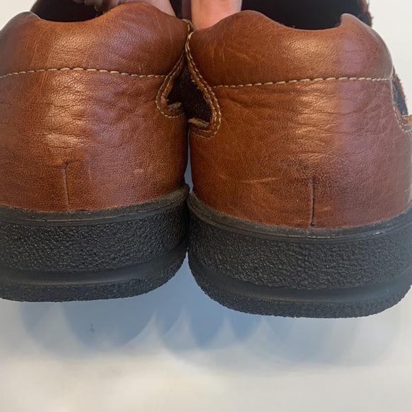 ECCO- Brown Loafers Genuine Leather slip ons - Picture 5 of 8